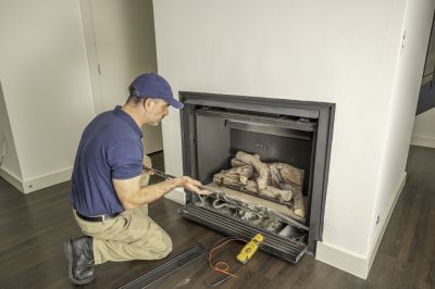 Repaired Fireplace Insert